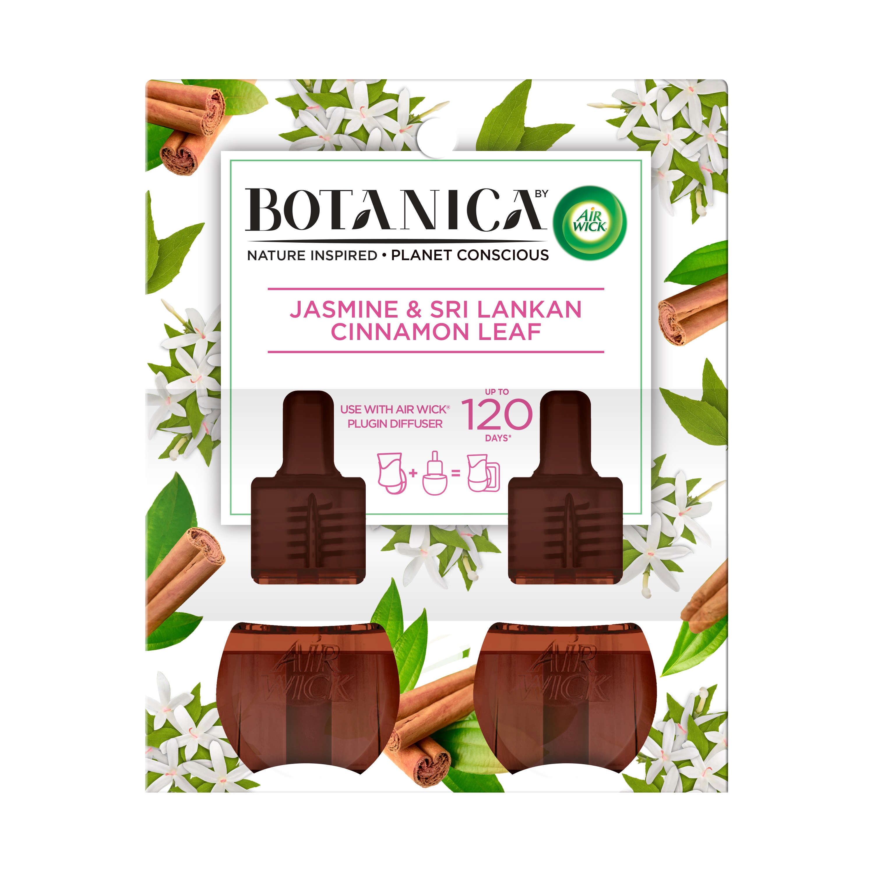 AIR WICK Botanica Scented Oil  Jasmine  Sri Lankan Cinnamon Leaf Discontinued